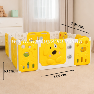 corral perrito plegable para bebÉ first toys